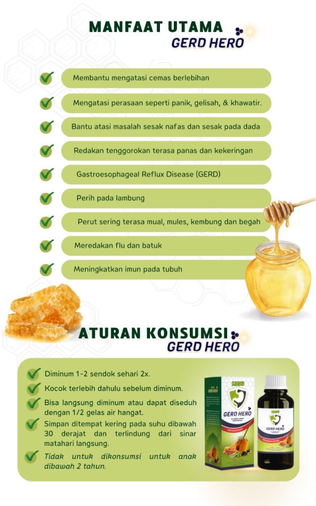 MADU HERO UNTUK ASAM LAMBUNG MAAG ANXIETY